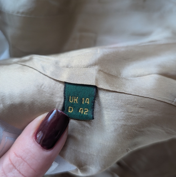 Vintage Magee Donegal Mist Irish Tweed Plaid Blazer Wool Cashmere Womens 10 - Picture 10 of 10